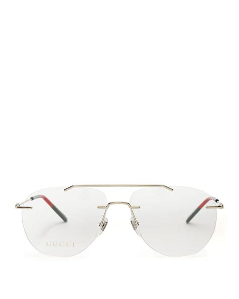 womens gucci rimless glasses|transparent Gucci glasses.